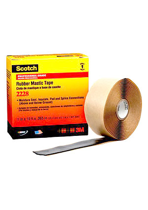 Scotch 2228, электротехническая резиново-мастичная лента, 50мм х 3м