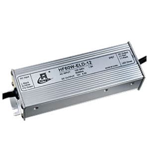 HF60W-ELD-12, драйвер для LED ленты пост. 12В, 60Вт 175х63х42мм IP67