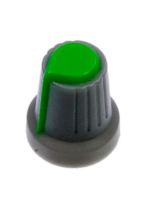 RR4817, Ручка приборная  (6mm круг зеленый)