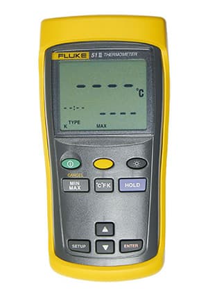 FLUKE 51 II, термометр с термопарой