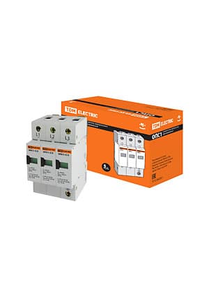 SQ0201-0007, ОПС1-C, разрядник  3Р In=20kA Un=400B Im=40kA