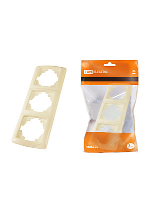 SQ1805-0057, Рамка 3-х постовая вертикальная сл. кость "Онега"