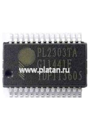 PL2303TA, Контроллер USB - Serial Bridge, [SSOP-28]