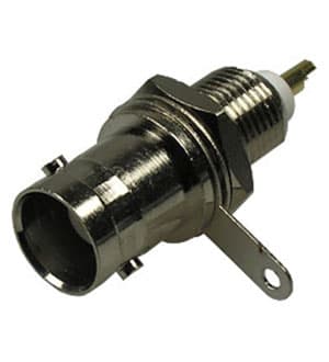 JR6028/LONG, BNC-7032  гнездо c дл.рез. на пан.