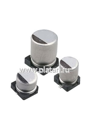 ECAP SMD, 10 мкФ, 16В, Конденсатор электролитический алюминиевый SMD