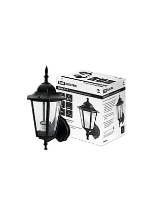SQ0330-3001, Светильник 6060-01Р садово-парковый шестигранник, 60 Вт, вверх, черный,  в разборе, Ч/Б