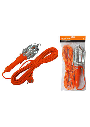 SQ0306-0008, Светильник переносной УП-2Р круглая вилка 2Р/15метров TDM