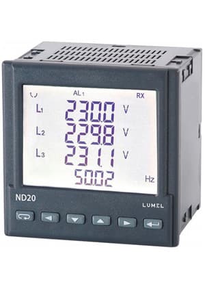 ND20 250106E0, 3-phase network meter, LCD