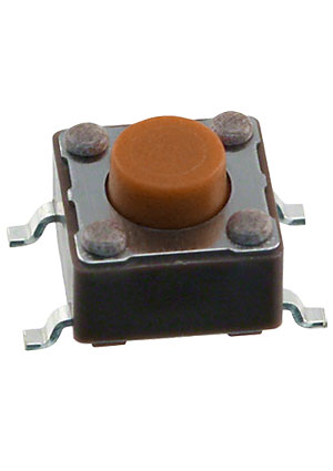 DTSM-62N-V-T/R, кнопка тактовая SMT 6x6 H-5 160gf