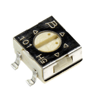 3314G-1-500E, Потенциометр однооборотный керметный 50Ом 0.25Вт SMD