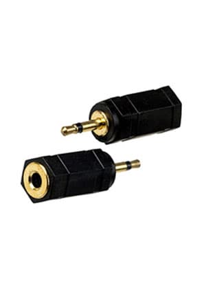 2-000G, перех. 2.5мм "шт" моно-3.5мм "гн" моно пласт."позол."