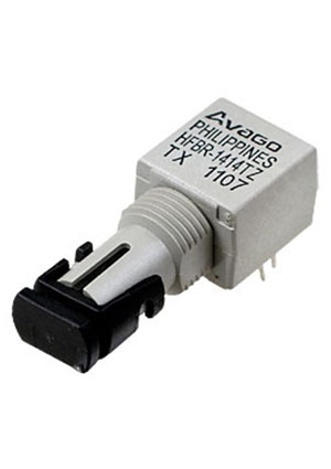 HFBR-1414TZ, Оптоволоконный передатчик 160 МБод 820 Нм -40...+85 С (Plastic ST-Threaded Port)