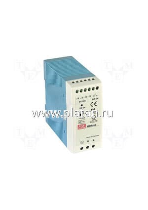 MDR-60-48, AC-DC Din, 60Вт, выход 48В/0:1,25A, рег. вых