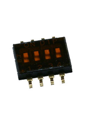 DHN-04-T-V, DIP переключатель 4поз. SMD 1.27мм
