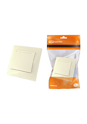 SQ1815-0114, Розетка 2П+З 16А 250В с защ. шт. с крышкой сл. кость "Лама"