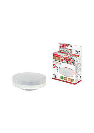 SQ0340-0146, Лампа светодиодная GX53-9 Вт-230 В-3000 К Народная