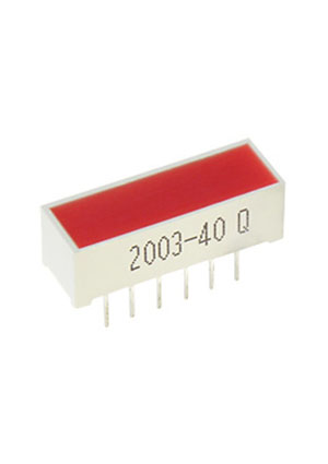 DF-3SURKD, 6.8x19.9mm Light bar/red diffused/630nm/160-500mcd