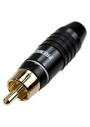 1-226G WHITE, штекер RCA металл на кабель белый 51мм "позолоченный"