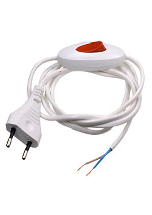 ШНУР ПИТАНИЯ ДЛЯ "БРА" 2Х0.50 КВ.ММ 1.50М