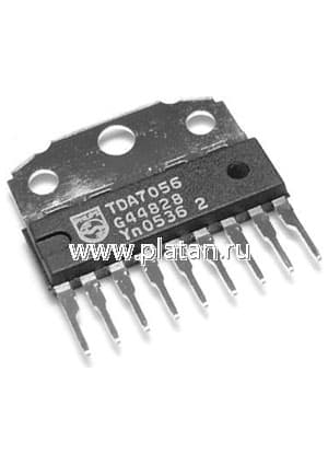TDA7056/N2.112, Монофонический аудиоусилитель 3Вт, 3В 18В, 20 20000Гц, [SIL-9P]