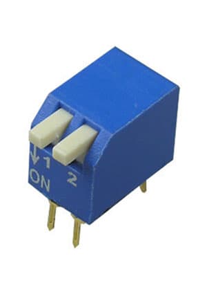 RPL-02, DIP переключатель 2 поз.уг.90 (аналог SWD3-2)