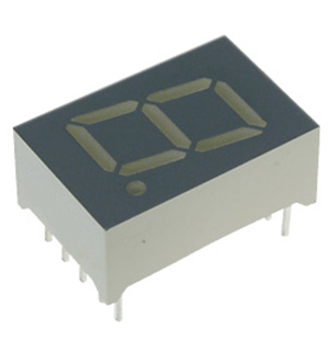 SC05-11SRWA, 12.7mm single digit numeric display/red/640nm/8000-24000ucd