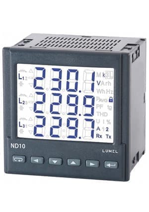 ND10 23100E1, 3-phase network meter, LCD