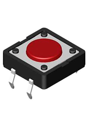 DTS-21N-V, кнопка тактовая 12x12 H-4.3 160gf