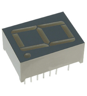 SC08-21SRWA, 20.32mm single digit numeric display/red/640nm/8000-36000ucd