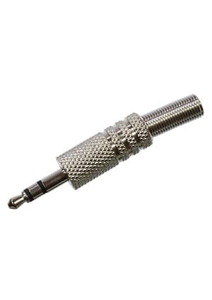 7-0020/3,5mm, Разъем аудио 3,50мм,  стерео, металл, черный