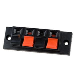 1-701, прищепка аудио четверная пластик на корпус