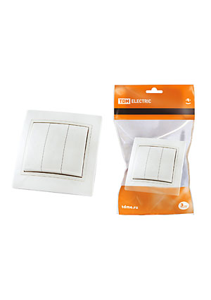 SQ1814-0003, Выключатель 3 кл. 10А белый "Таймыр"