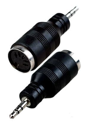 2-300, переход 3.5мм "шт" стерео - DIN 5 pin "гн" пластик