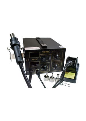 YH852D+PUMP, паяльная станция (термофен 100-500С + паяльник 60Вт)