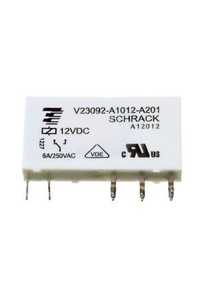 0-1393236-4, V23092-A1012-A201реле 1-Form-C,SPDT,1CO 12VDC/6A