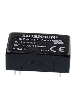 URB2405ZP-6WR3, DC-DC преобр. 6Вт Vin9-36В Vout 5В 1500В DIP24