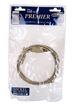 5-943 ШНУР USB (А "ШТ"- MICRO В "ШТ") 1.50М