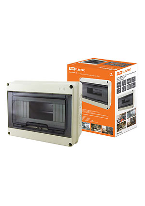 SQ0908-0003, Бокс ЩРН-П-12 модулей навесной пластик IP65