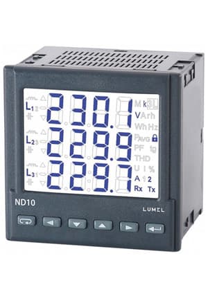 ND10 11000E1, 3-phase network meter, LCD