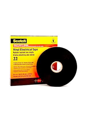 Scotch 22 19mm, изолента высшего класса 19мм х 33м х 0,25мм