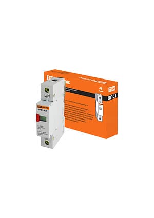 SQ0201-0001, ОПС1-B, разрядник 1Р In=30kA Un=400B Im=60kA