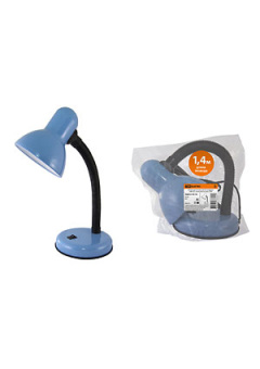 SQ0337-0114, Светильник настольный на основании 60Вт, E27 синий (мягкая упак.)