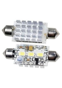 ARL-F42-3M WHITE, Автолампа белая LED(10-30V, 3 Led 5630)