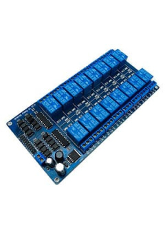Модуль 16-канального реле, синяя плата 10А