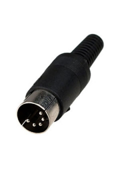 1-360, разъем DIN 5 pin "шт" пластик на кабель
