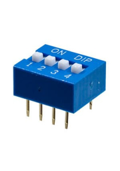 L-KLS7-DS-04-B-00, DIP переключатель 4 поз.(аналог SWD 1-4 ВДМ 1-4)