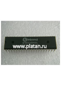 W78E516B-40DL, Микроконтроллер 8-Бит, 8052, 40МГц, 64КБ (64Кx8) Flash, 32 I/O [DIP-40]