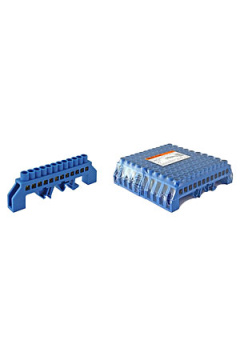 SQ0801-0079, Шина "N" нулевая в изоляторе на DIN-рейку 8x12мм 12 групп