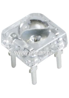 BL-FL7680PGC, Светодиод "Пиранья" зеленый 100" 6000мКд 525нМ (Ultra Pure Green)