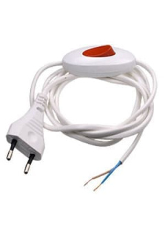 ШНУР ПИТАНИЯ ДЛЯ "БРА" 2Х0.50 КВ.ММ 1.50М